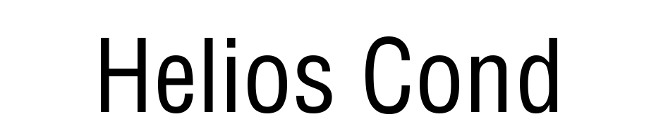 Helios Cond cкачати шрифт безкоштовно
